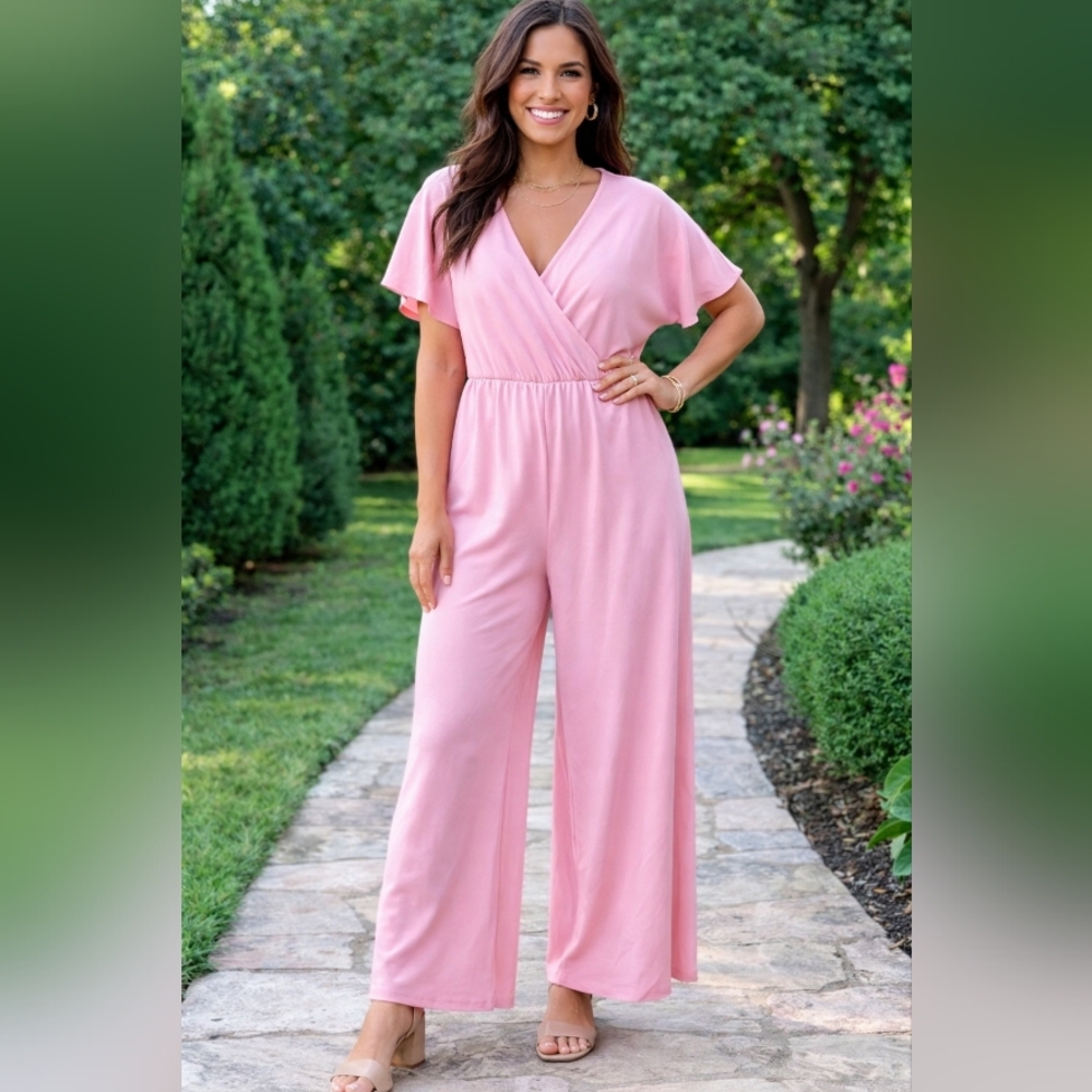 Pink Summer Jumpsuit